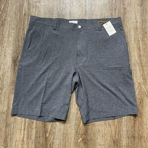 Peter Millar Mens Shakleford Performance Hybrid Shorts Iron Grey Sz 34 ME0EP01